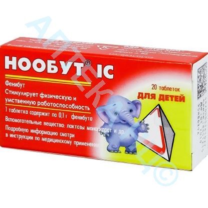 Нообут IC 0.25г №20 таб. (Фенибут) Производитель: Украина Интерхим